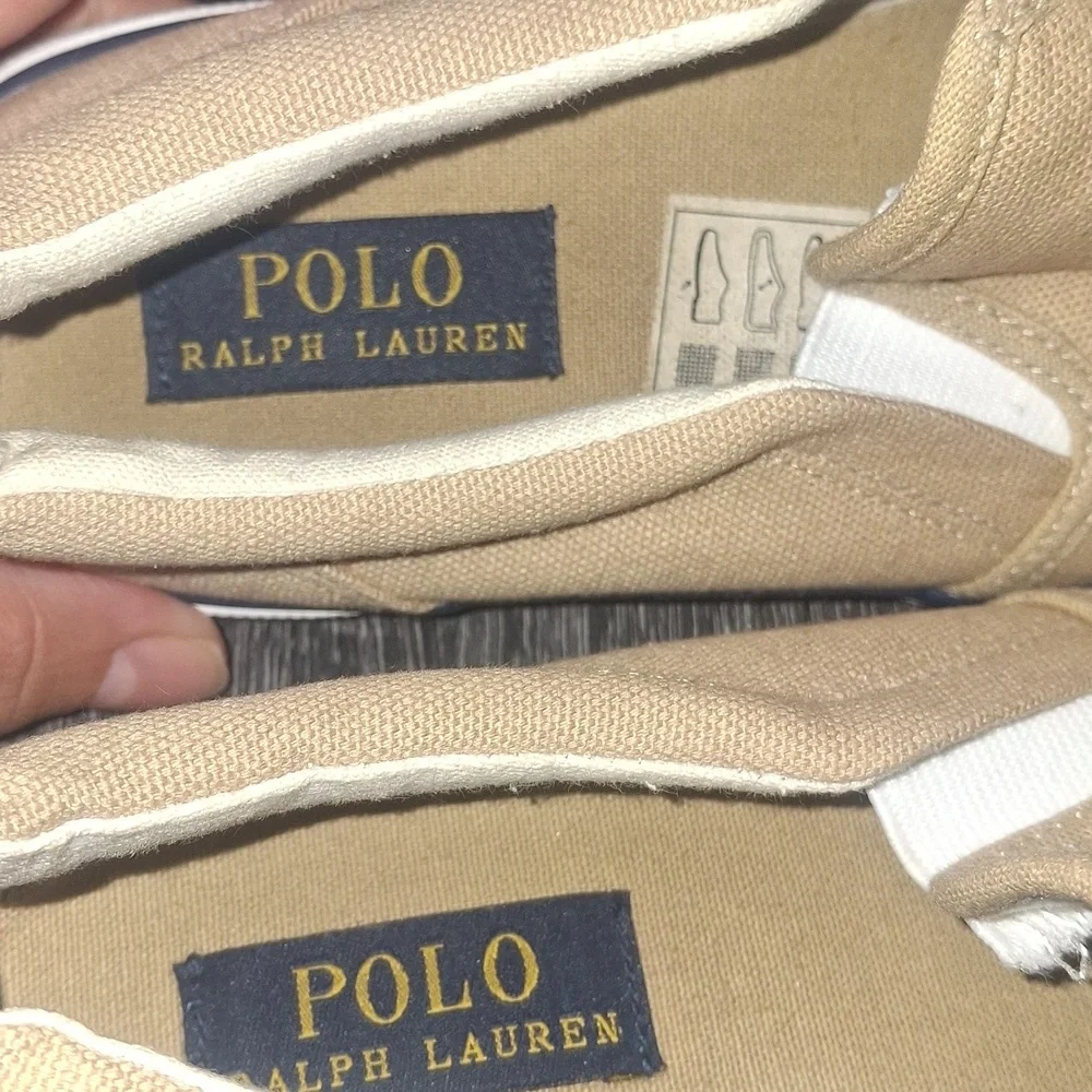 Youth /Ralph Lauren Beige Slip-On Shoes- Child Size 2